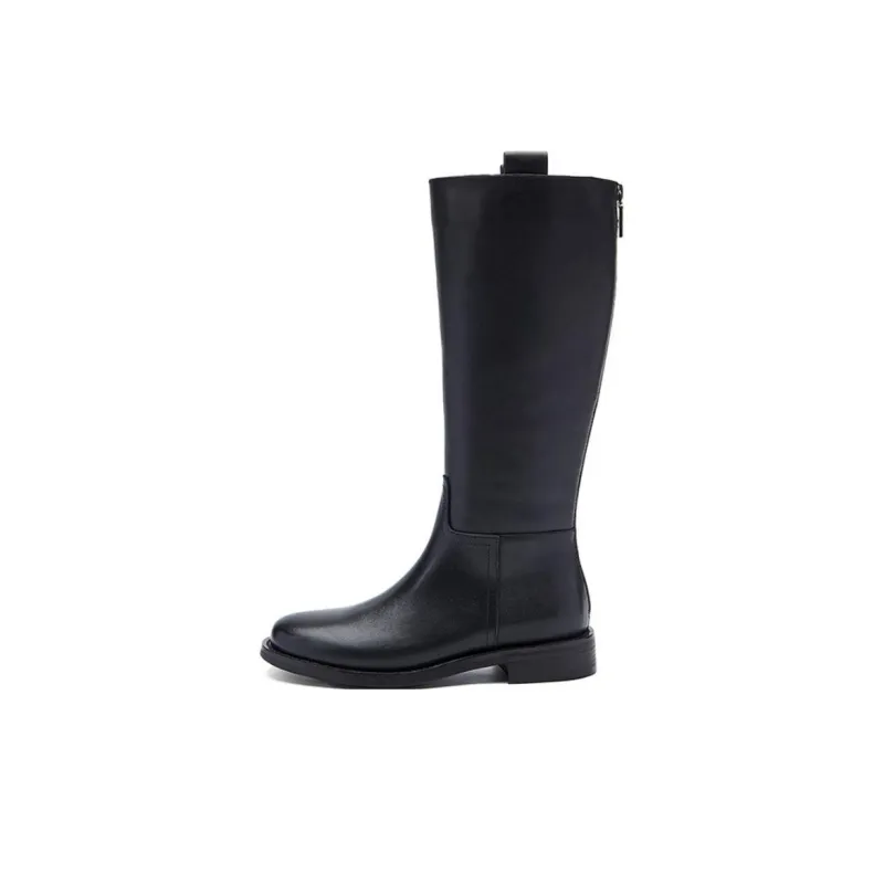 NINE WEST Knee-high Boots 3cm Women's Black-0