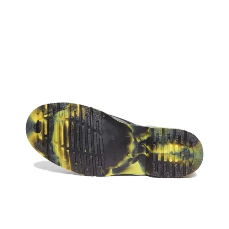 Dr.Martens 1460 Marbled Sole Smooth Leather Lace Up Boots 'Black'-4
