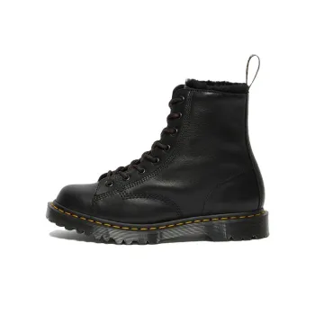 Dr.Martens Barton Shearling Lined Leather Ankle Boots 'Black' Women's