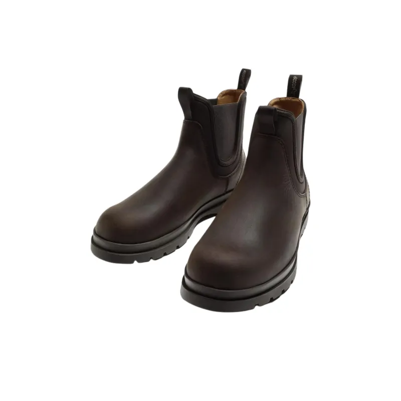 ZARA Short Chelsea Boots Men's Brown-2