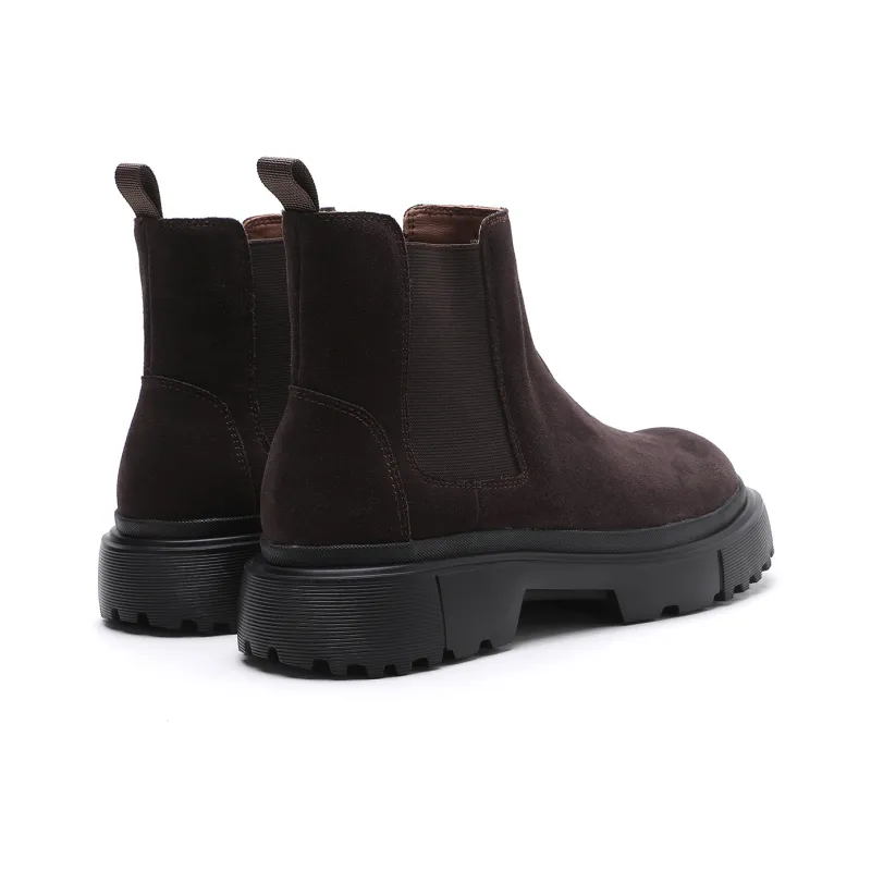 ELLE HOMME Crew Chelsea Boots Men's Brown-3