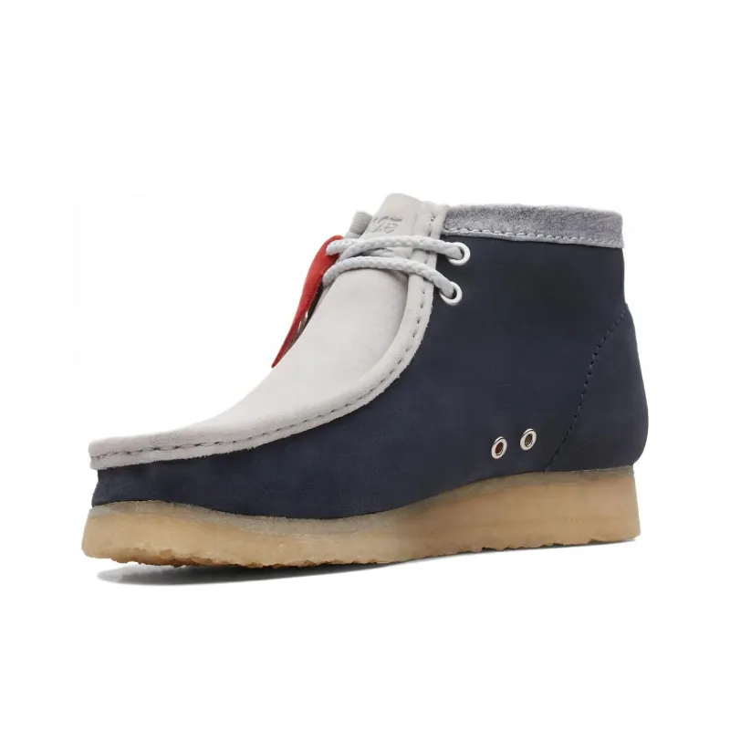Clarks Originals Wallabee Boot Vcy Navy Grey-1