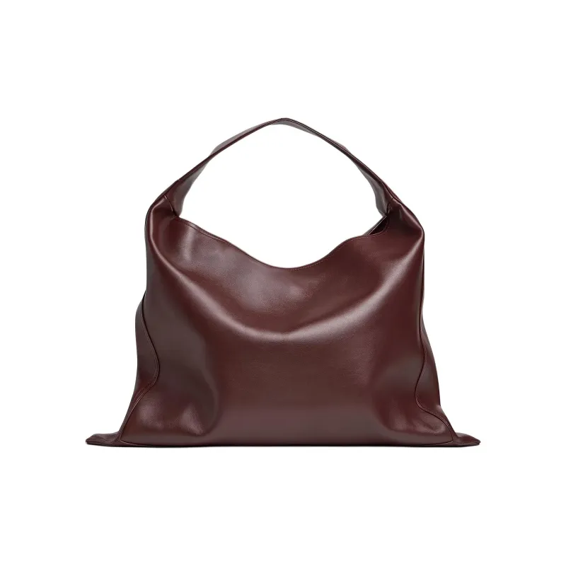 Bottega Veneta Hop Calfskin Handbag, Shoulder Bag Tubas Women's Madder Brown-2