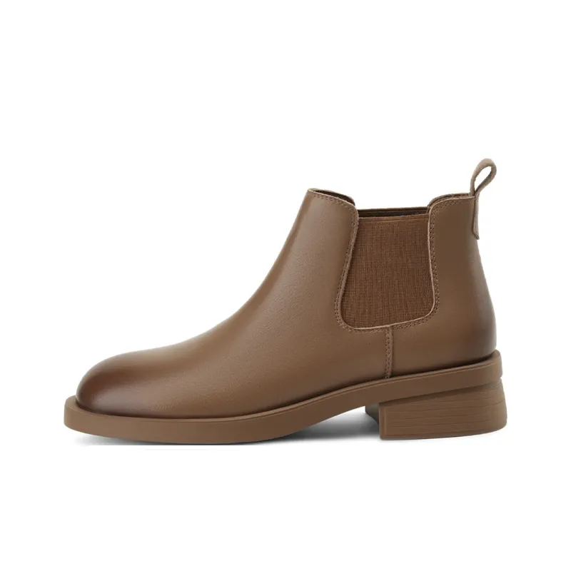 BOERDIQI Chelsea Boots Women's Black/Brown-6