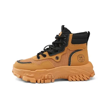 DM High Top Vintage Platform Height Increasing Ankle Boots Martin Boots Men's