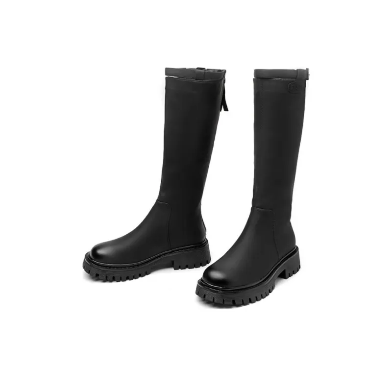 Spider King Knee high Boots 4.5cm Women's Black-3