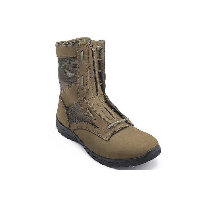 Slider Long Yan Series Ankle Boots Men's Olive Green-1