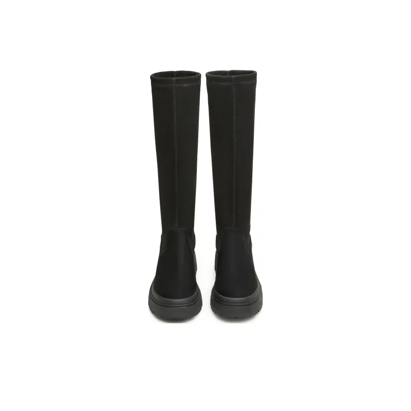Teenmix Knee high Boots Women's Solid Color-13