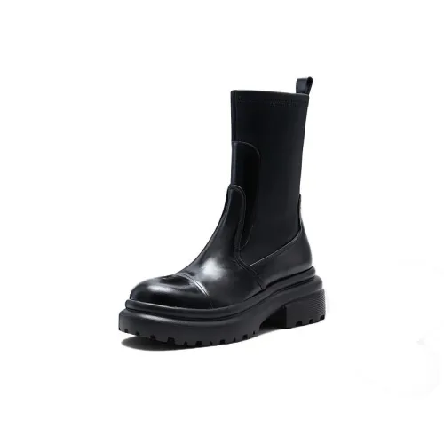 NINE WEST Ankle via Boots 5.5cm Women's Black