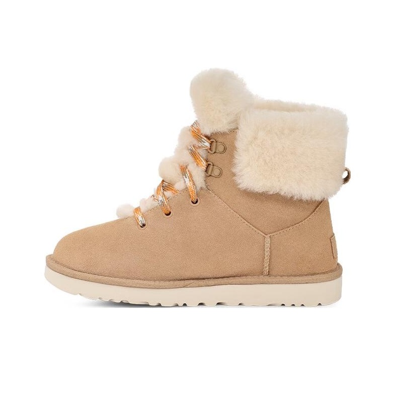 Ugg Women s Classic Mini Alpine Lace Boots 8 Sand