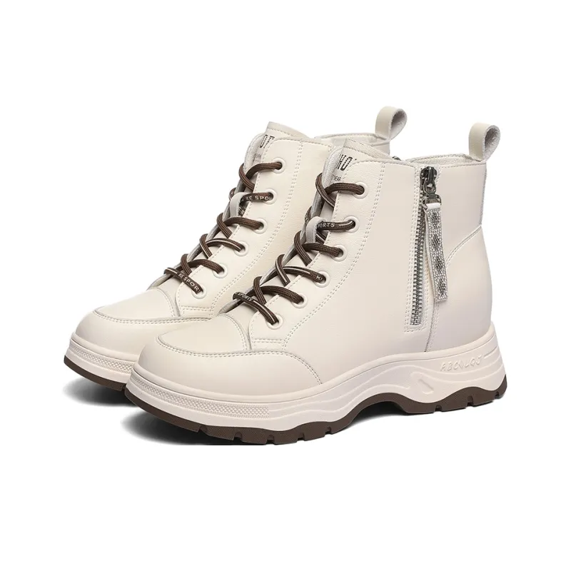 Golden Silk Rabbit Short Martin Boot Women's-8