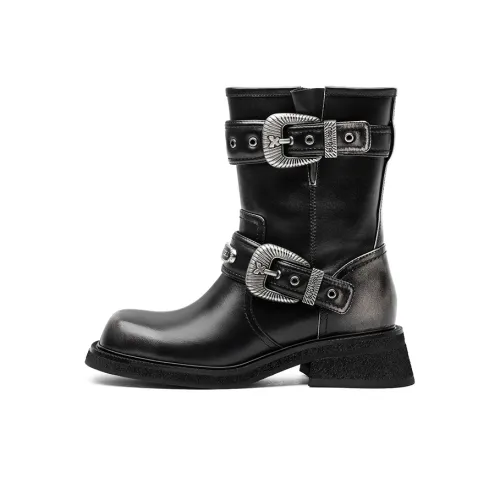 SUGARSU Ankle Champion boots 4.5cm Women's Black