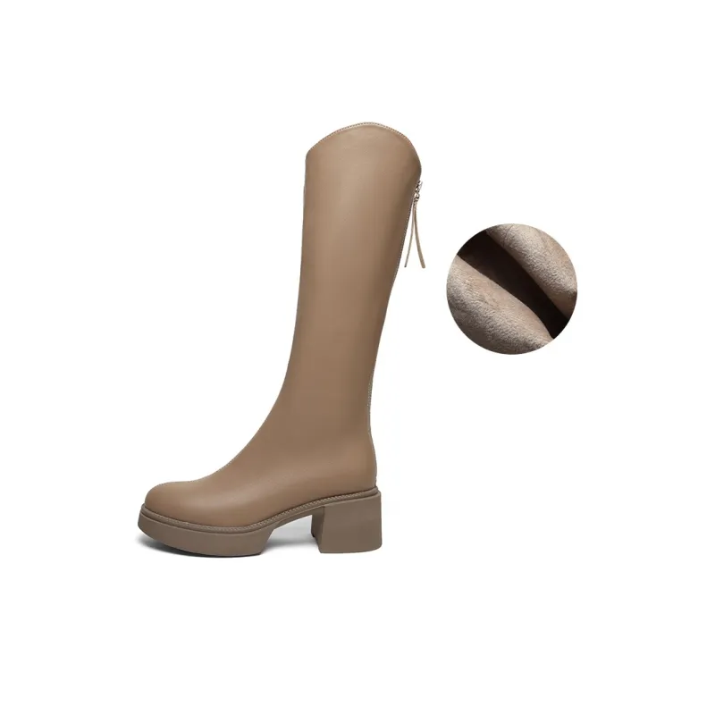 Mulinsen Knee-high Boots 6cm Women's-6