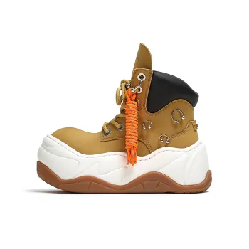 FY SPR Wifi Short Martin Boot 7CM Women's Yellow