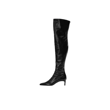 ZARA Knee high Boots 5.5cm Women's Black
