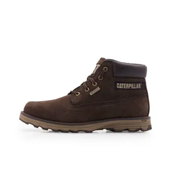 CAT Water Resistant Short Outdoor Boots Men's Dark Brown