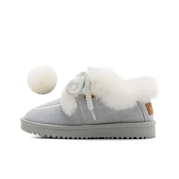 Warrior Warm Wear Resistant Slip Resistant Short Snow Boots Women's Gray