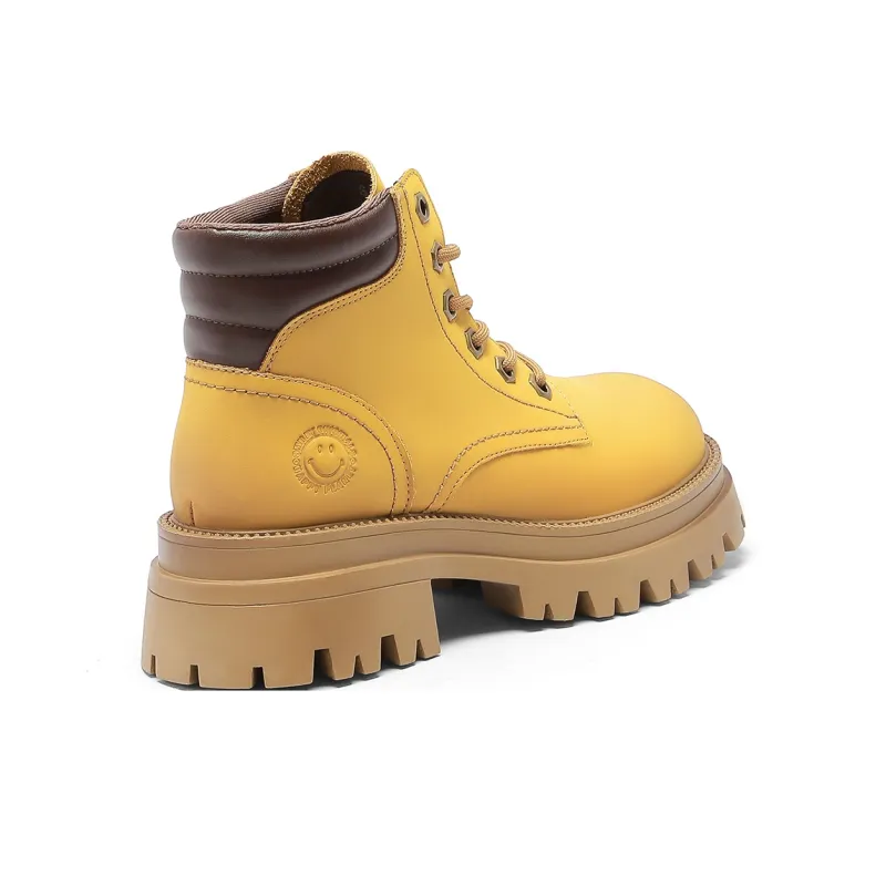SMILEY Martin Boots Women's Yellow-3