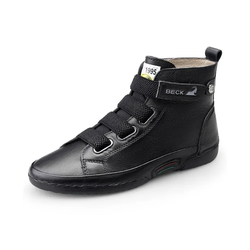 BECK Ankle Boots Women's Ecru, Black-6