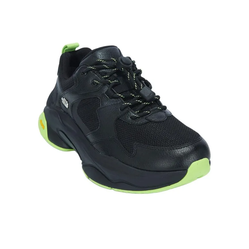 THE NORTH FACE Slip Resistant, Abrasion Resistant, Waterproof Low Top Running Shoes Men's Black Green-2