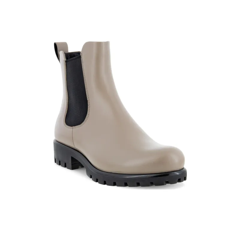 Ecco Modtray Modern Collection Short Chelsea Boots Women's Taupe-2