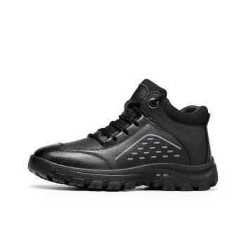 YEDANI Warm Slip-Resistant Ankle-Length Snow Boots Men's Black
