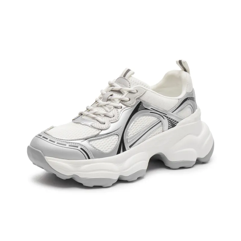Staccato Good Things Happen Wear resistant And Lightweight Low Top Casual Chunky Sneakers Women's-9