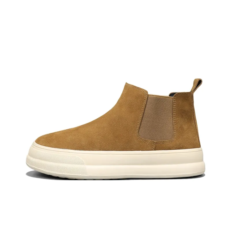 EASTERN CAMEL Short Chelsea Boots Men's-5