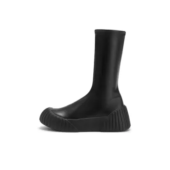 CHARLES&KEITH Mid Calf Boots Women's Black