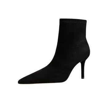 QITUMAUL Ankle Boots Women's Black