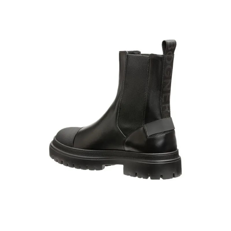 BOGNER Short Chelsea Boots Men's Black-2
