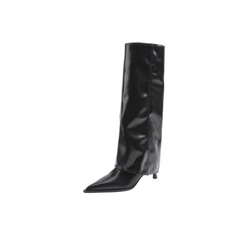 Zubumei Knee-high Boots 6CM Women's