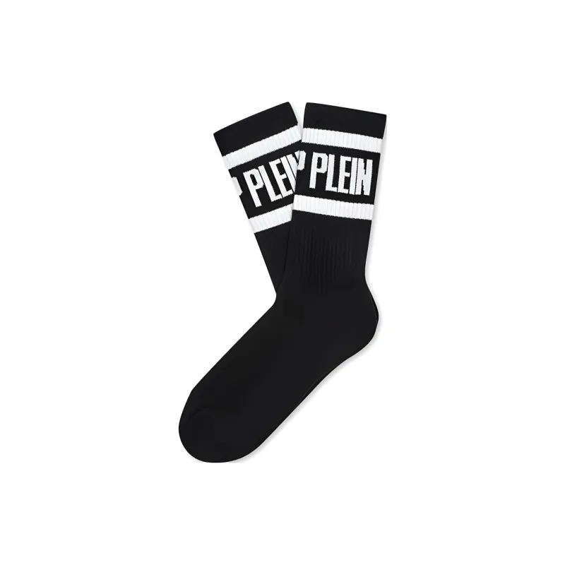PHILIPP PLEIN FW22 Mid-Calf Socks Unisex 1 Pack Black-0