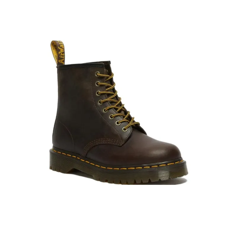 Dr.Martens 1460 Bex Crazy Horse Leather Lace Up Boots 'Dark Brown'-1
