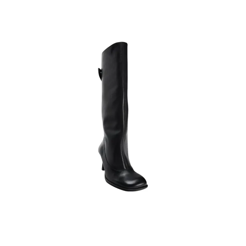 ZARA Knee-high Boots Women's Black-3