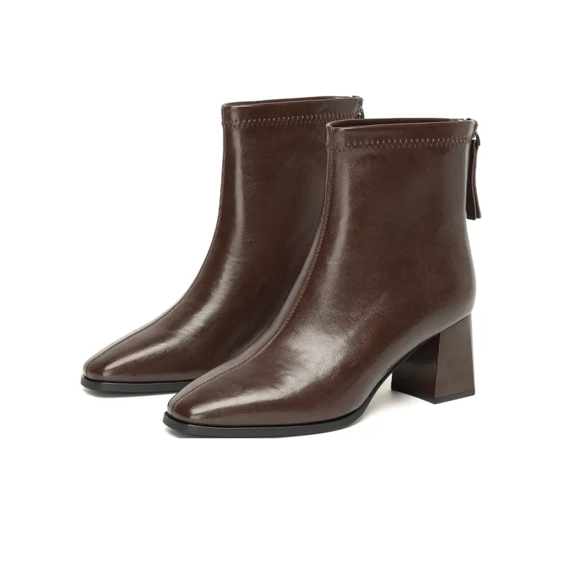 GEMEIQ Ankle Boots Women's Black/Brown-7