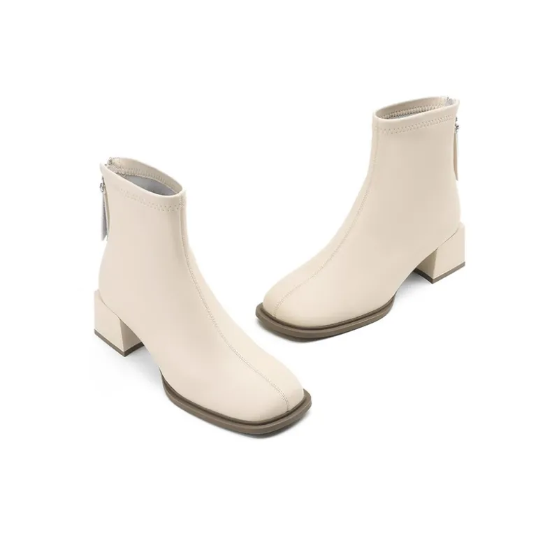 JOSINY Ankle Boots 4.8cm Women's Ecru-2
