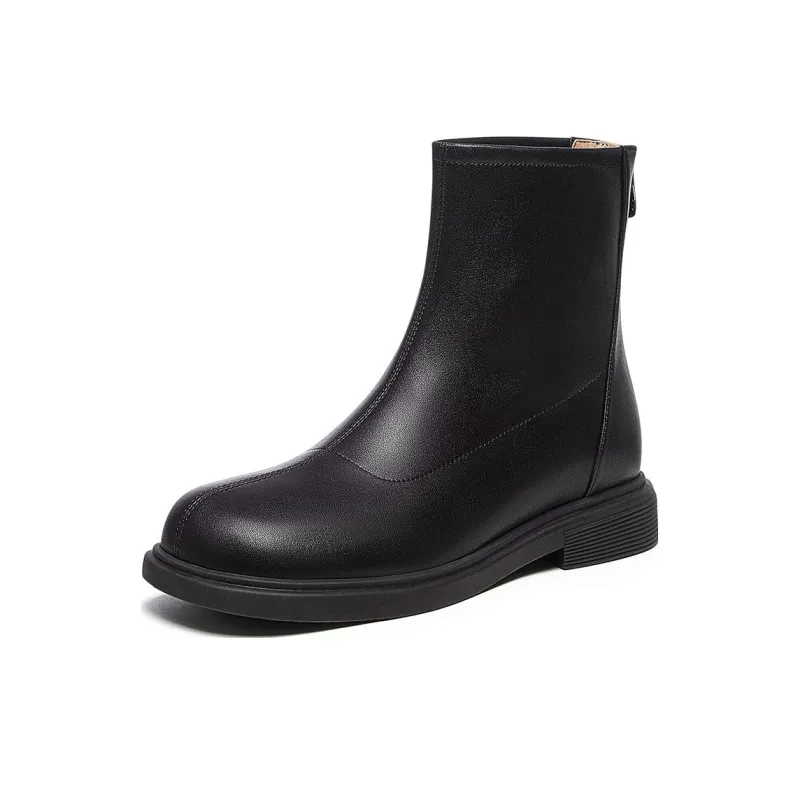 CAMEL Ankle Boots Medium Heel 3 5CM Women's-5