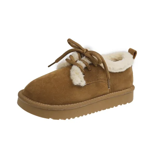 CHERRY&KALIKA Warm Wear Resistant Height Increasing Slip Resistant Coverage Ankle Length Snow Boots Women's