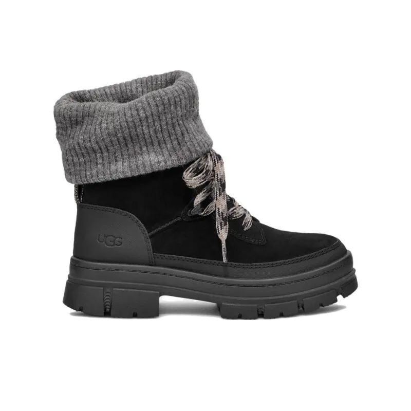 UGG Slip Resistant Short Outdoor Boots Women's Black-1