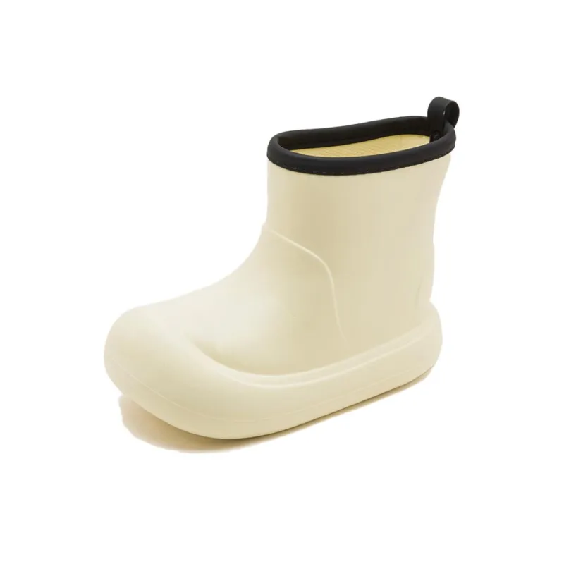 AGSDON Rain Boots Women's Gold/Light Yellow-1