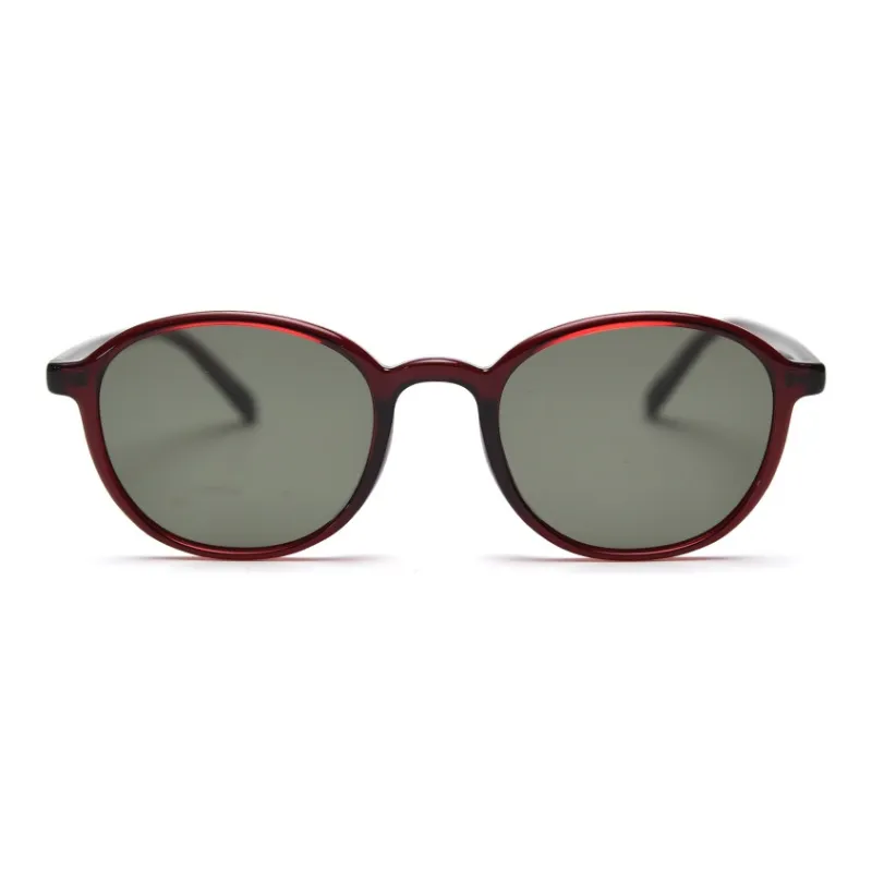 AAJF TR/Memory Plastic Oval Sunglasses Unisex-7