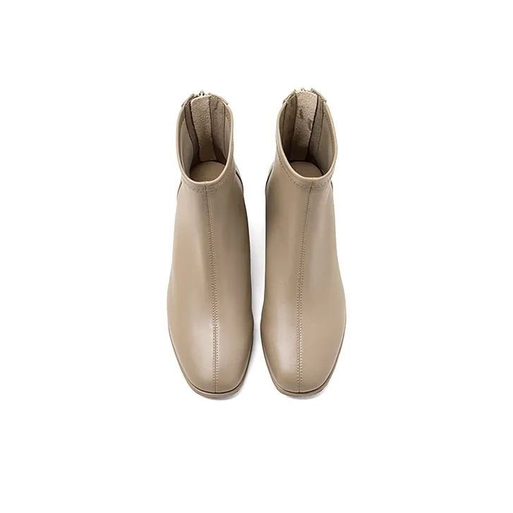 COMELY Ankle Boots Women's Ecru, Milk Tea, Black-27