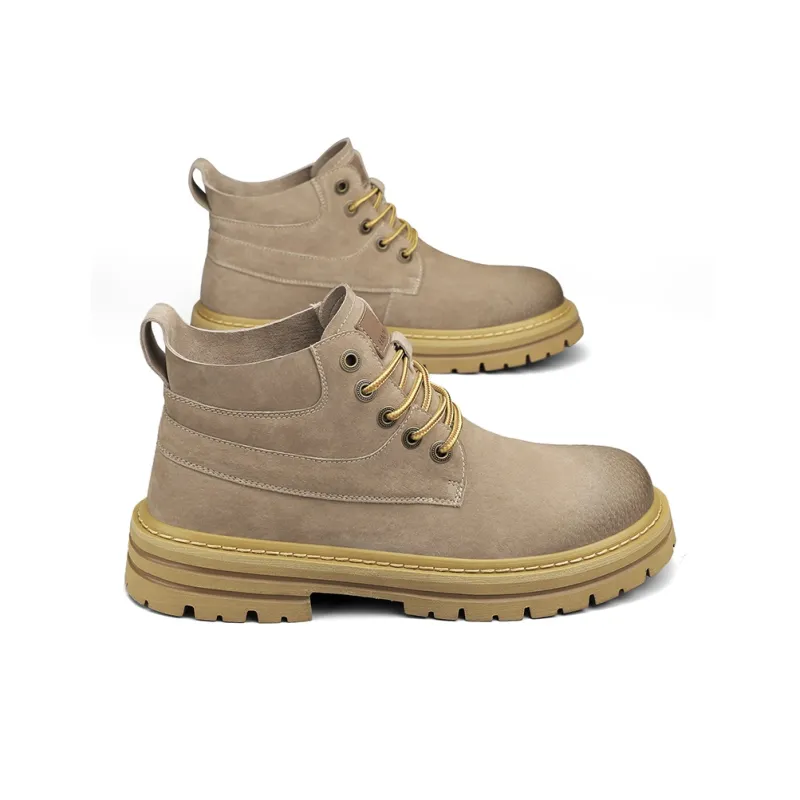 VAEL Ankle Boots Men Yellow Brown/Camel-7