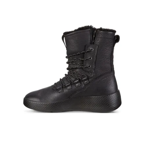 Ecco Warm And Water-Resistant Short Snow Boots Women's Black