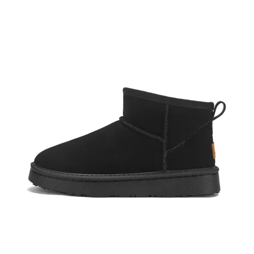 Warrior Warm Height Increasing Short Snow Boots Women's Black