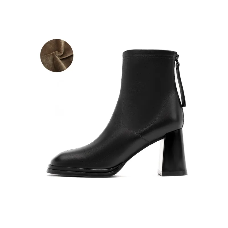 HARSON Ankle Boots 7.2cm Women's Black-6