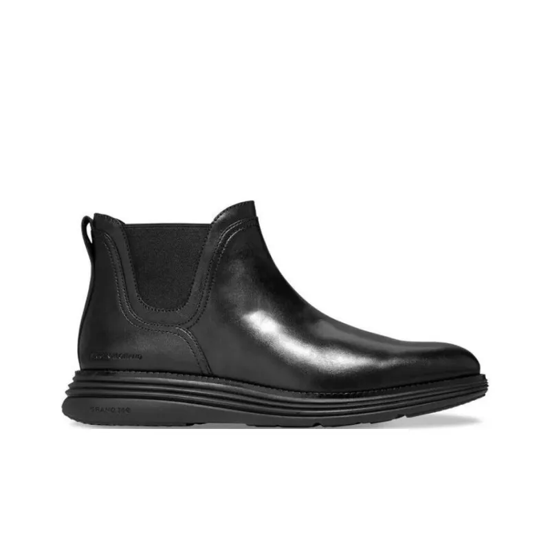 COLE HAAN Short Chelsea Boots Men's Black-1