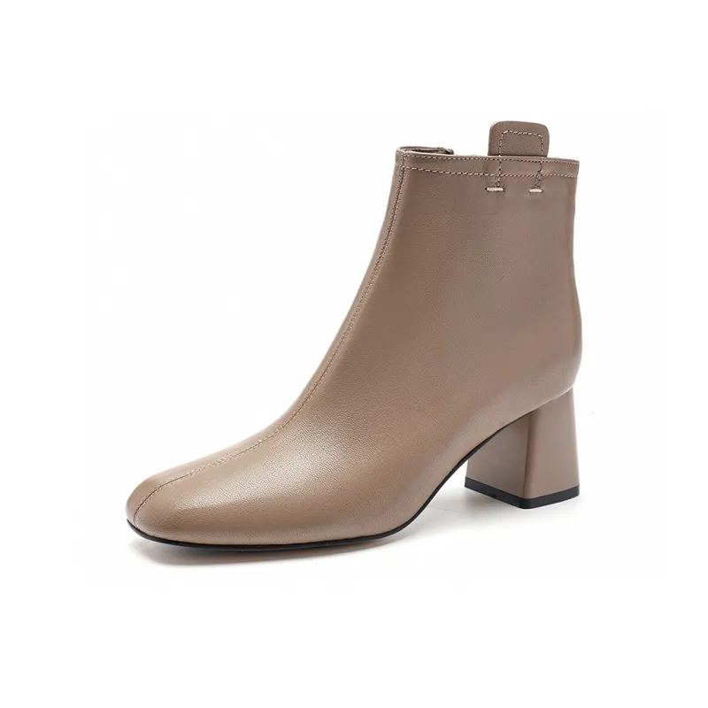 EBLAN Ankle Boots Women's Apricot-1