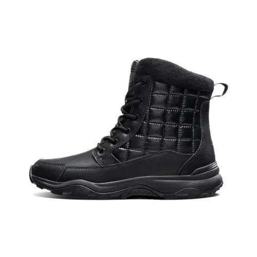 CAMEL Warm And Water-Resistant Short Outdoor Boots Men's Fleece-Lined